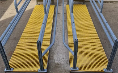 Yellow mini mesh grp grating