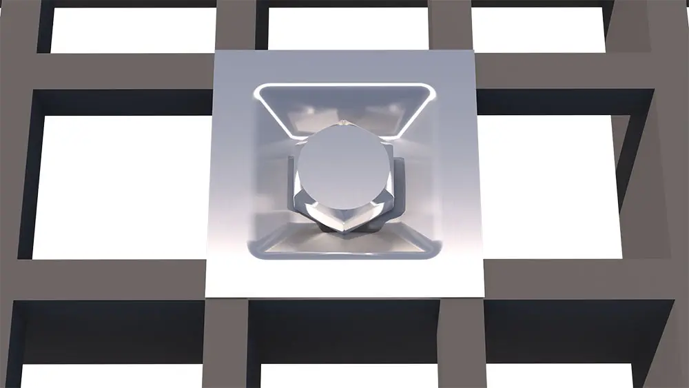 Square Recessed Clip