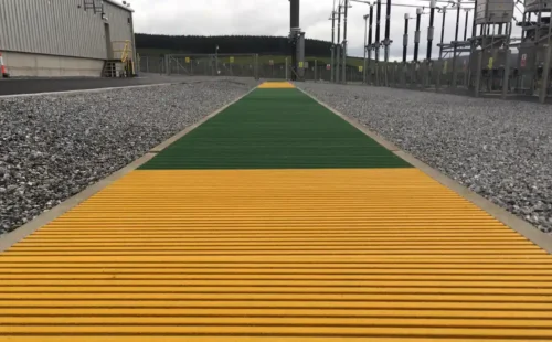 Pultruded Grating Trench Cover at Sub Station