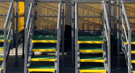 access steps made from GRP