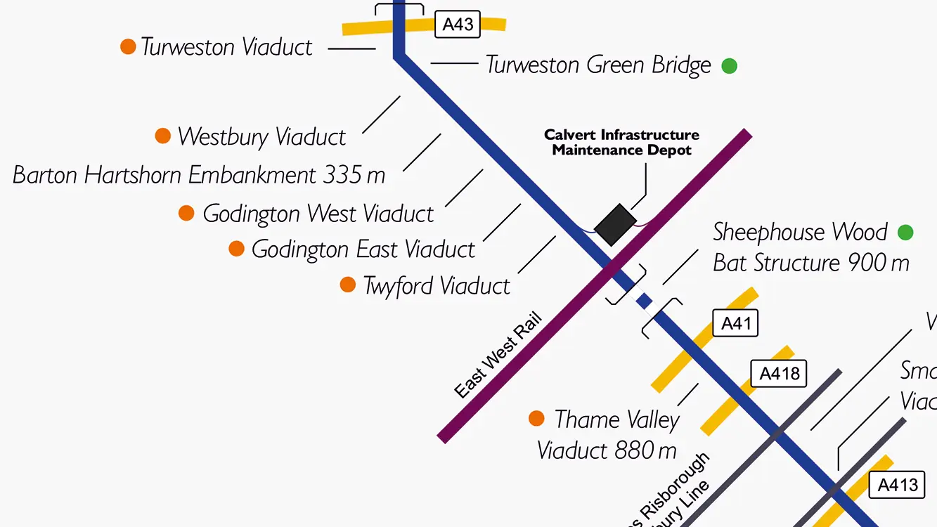 HS2 Viaduct Map