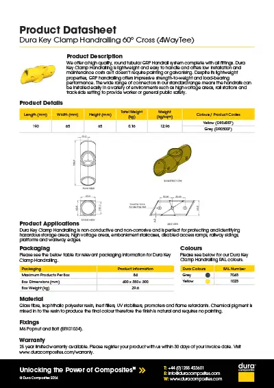 Key Clamp Handrailing_60 Degree_Cross