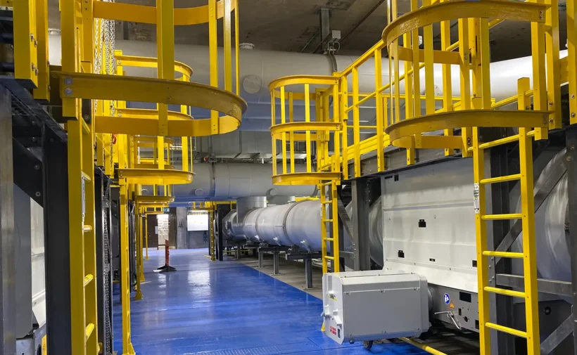 GRP hooped ladders