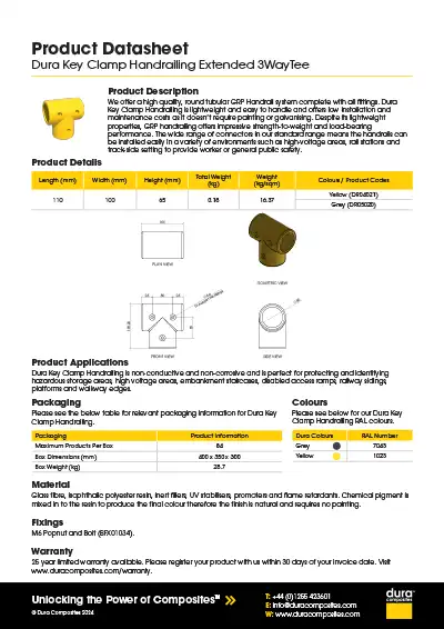 Key Clamp Handrailing_Extended_3WayTee