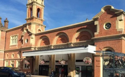 train station frontage