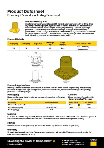 Key Clamp Handrailing_Base Foot