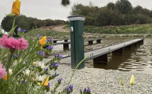 GRP jetty inland waterway