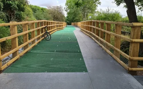GRP cycle path