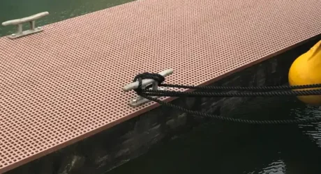 Saul Junction Marina GRP Dura Grating in Teak Colour