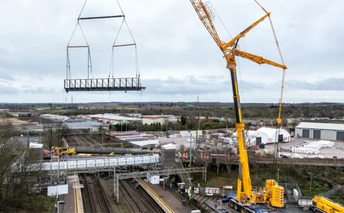 Lichfield Trench Valley Crane Lift