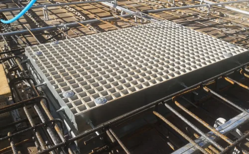 cast in module for service risers