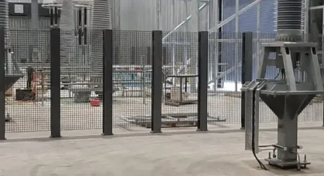 Converter station non-conductive screening