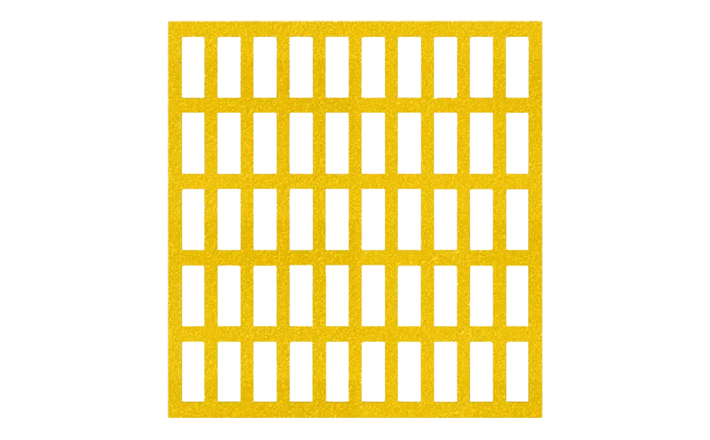 Standard Rectangular HD Mesh Grating in Yellow