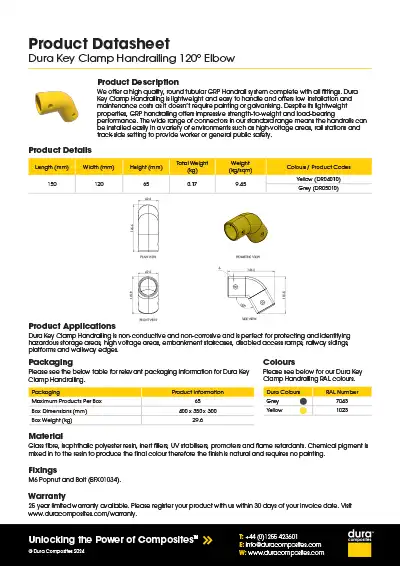Key Clamp Handrailing_120 Degree_Elbow