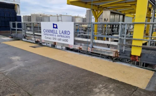 mini mesh grating at liverpool docks