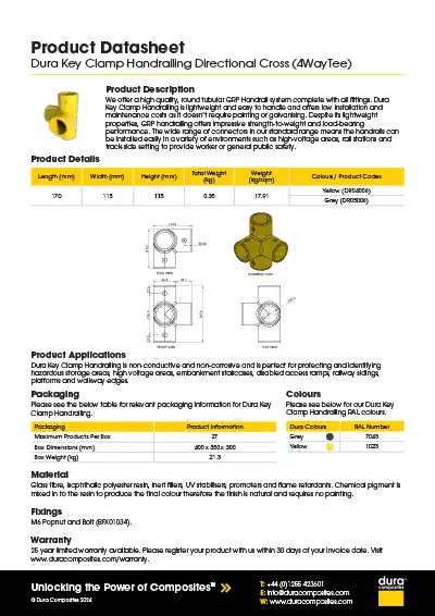 Key Clamp Handrailing_Directional_Cross