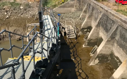 GRP profile flood defence