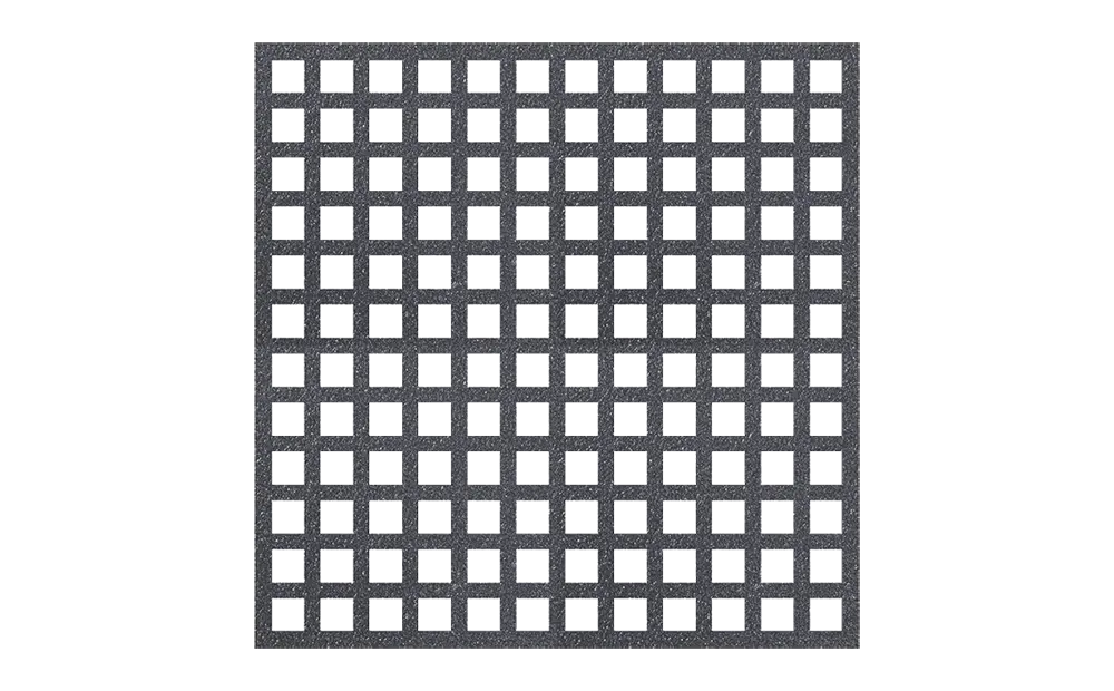 Micro Mesh Grating in Dark Grey
