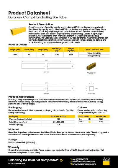 Key Clamp Handrailing_Box Tube