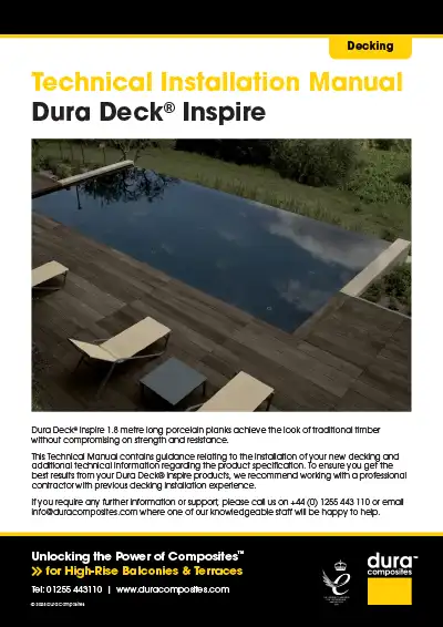 Dura Deck Inspire Technical Manual Dura Composites