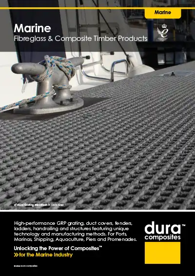 Front Cover Image For Marine Brochure Dura Composites