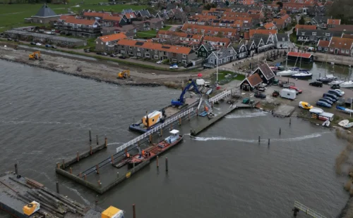 Project KNRM Marken Construction from above