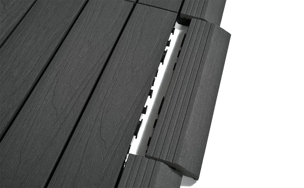 Dura Deck Tile Straight Edge Ramps | Pack of 12 | Pebble Grey