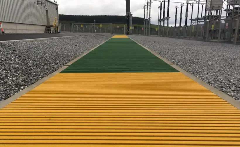 Pultruded Grating Trench Cover at Sub Station