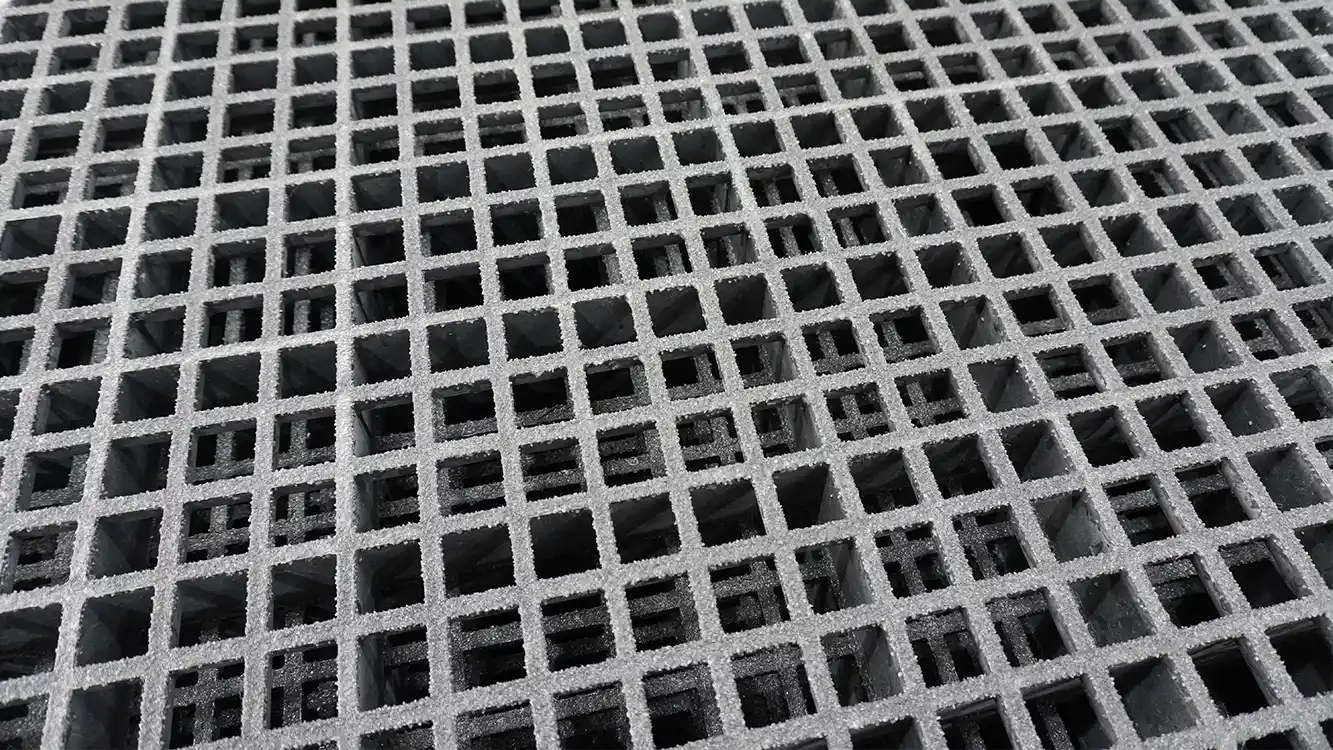 Dark grey grp grating