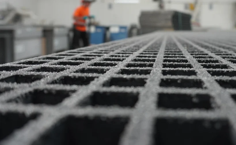 Dark grey dura grating