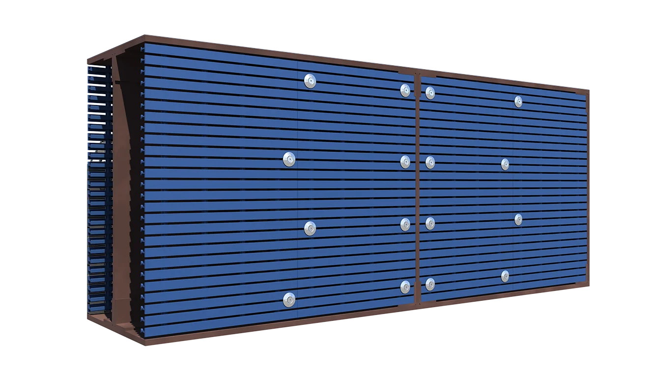 Ballast Retention Pultruded Grating Blue