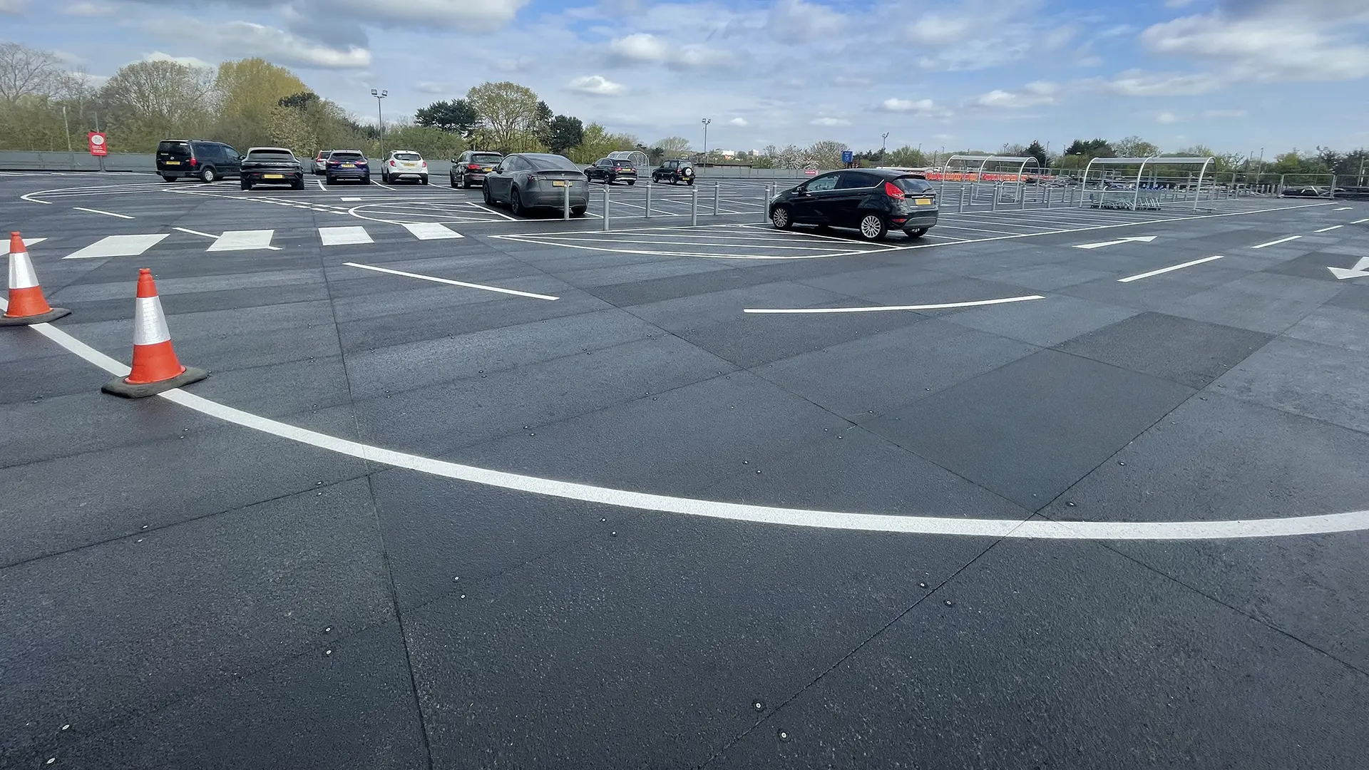 Car Park featuring Dura Slab heavy duty vehicular flooring